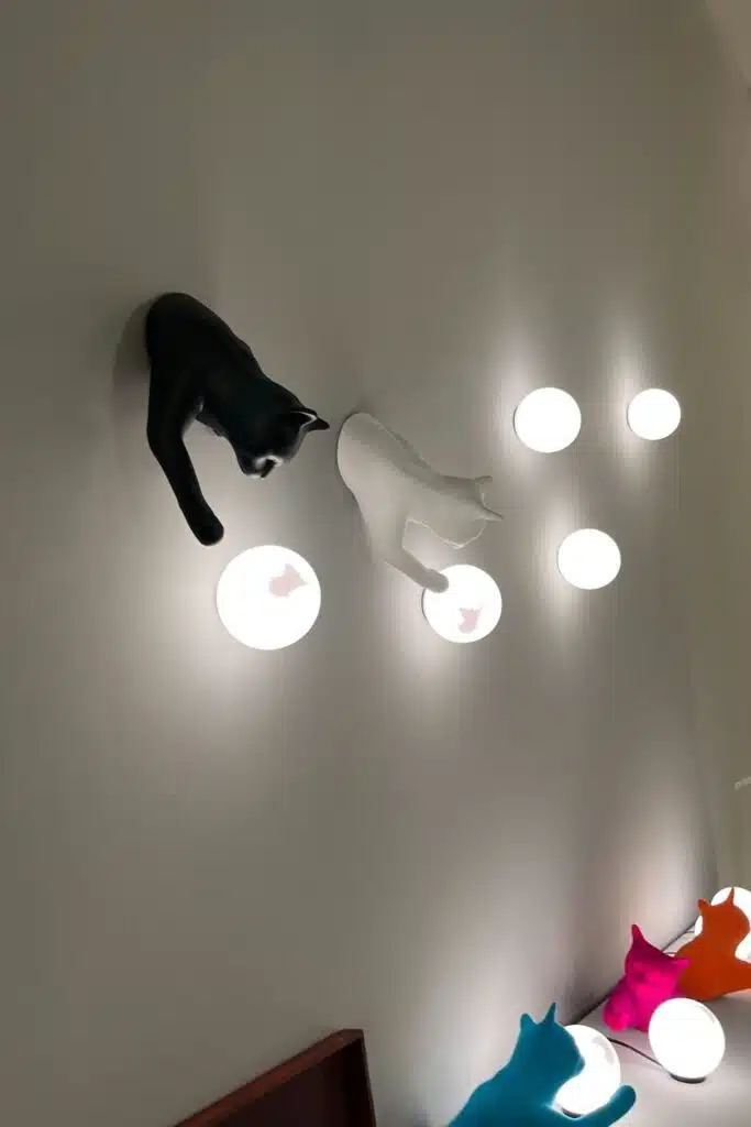 Wandlampe Katze