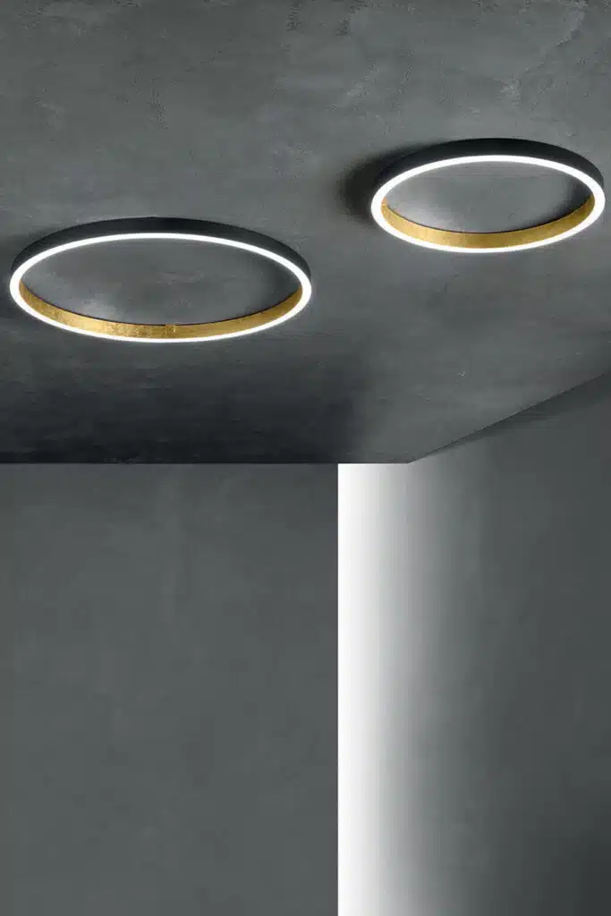 Deckenleuchte LED Ring Braga Loop in schwarz